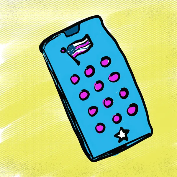 phone cartoon