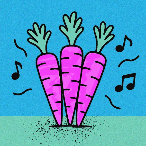 Cartoon: carrots at a meeting