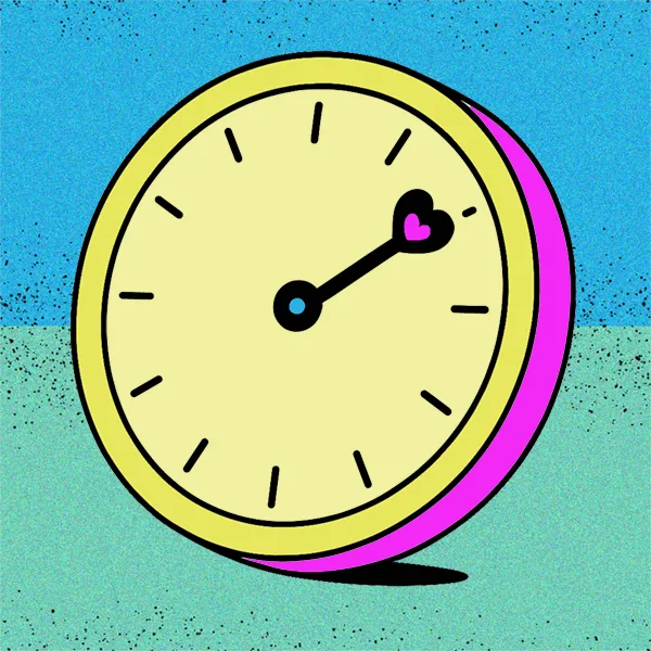 Cartoon: Clock and social media