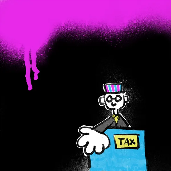 cartoon: the tax man