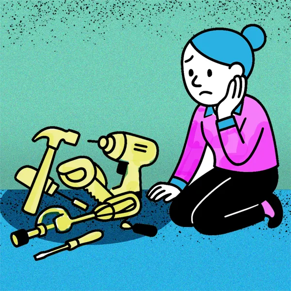 cartoon: too many tools
